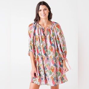 RHODE Women's Sadie Multi Color Long Sleeve Mini Dress in Size Medium